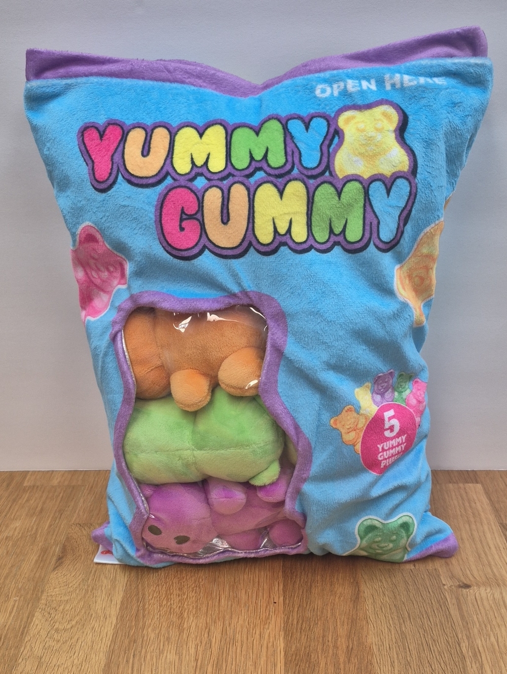 Gummy Bear Candy Plush with Removable gummy bears